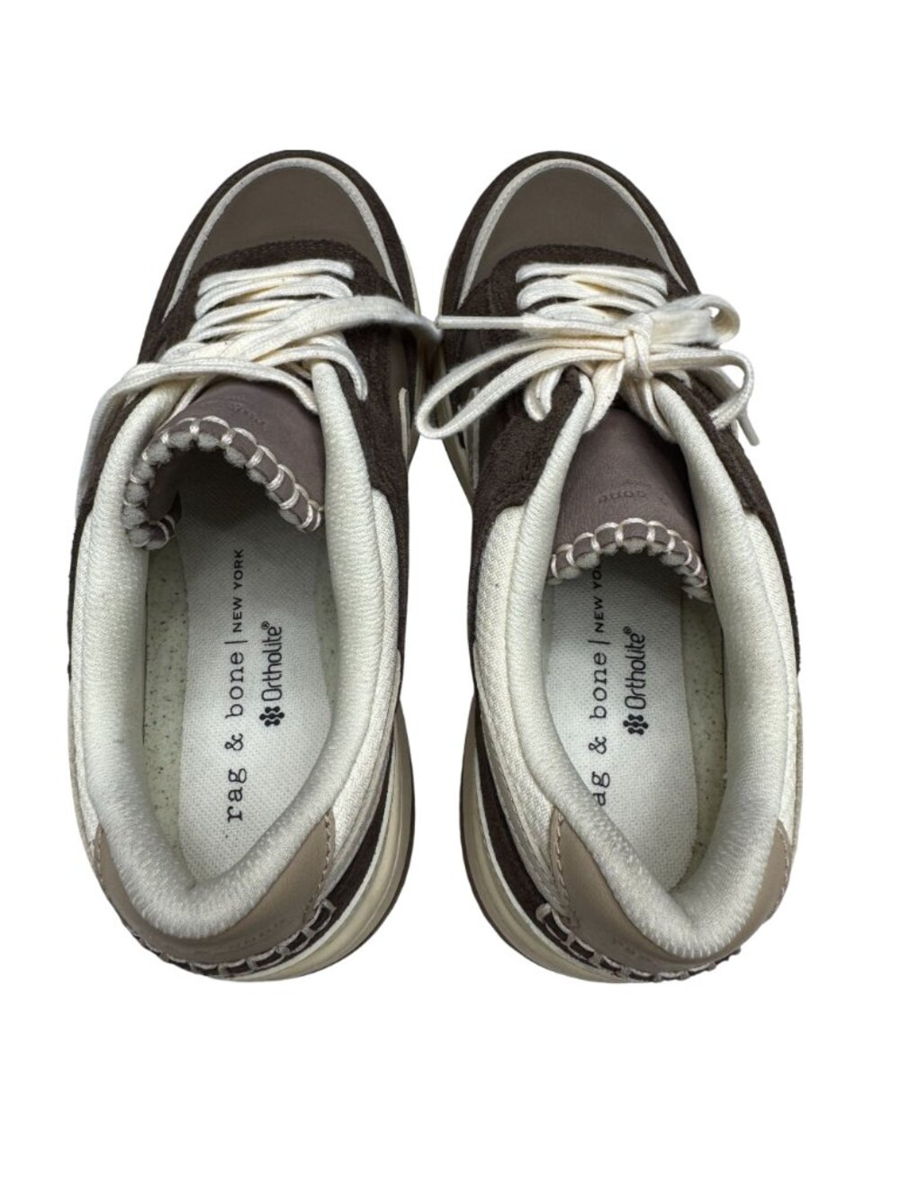 Rag & Bone Retro Tennis Leather Sneakers OrthoLite Footbed, Size 37.5 WORN ONCE - Picture 8 of 10
